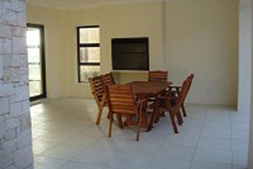 Dining area with big table