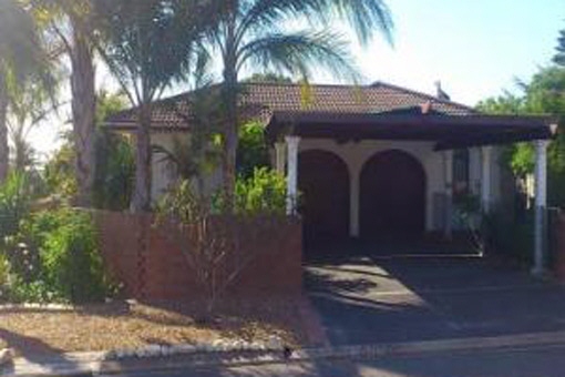 Huge carport in front of the garage